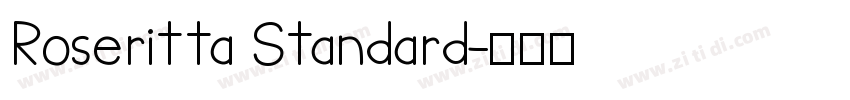 Roseritta Standard字体转换